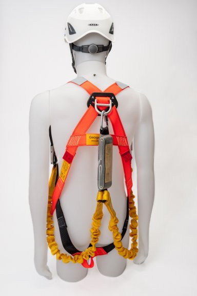 RidgeGear RGH2 Scaffold Harness shown on a model